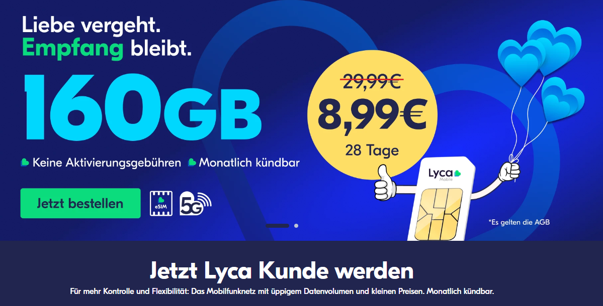 Lycamobile 160GB